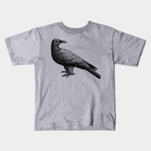 Vintage Bird Illustration Art Kids T-Shirt